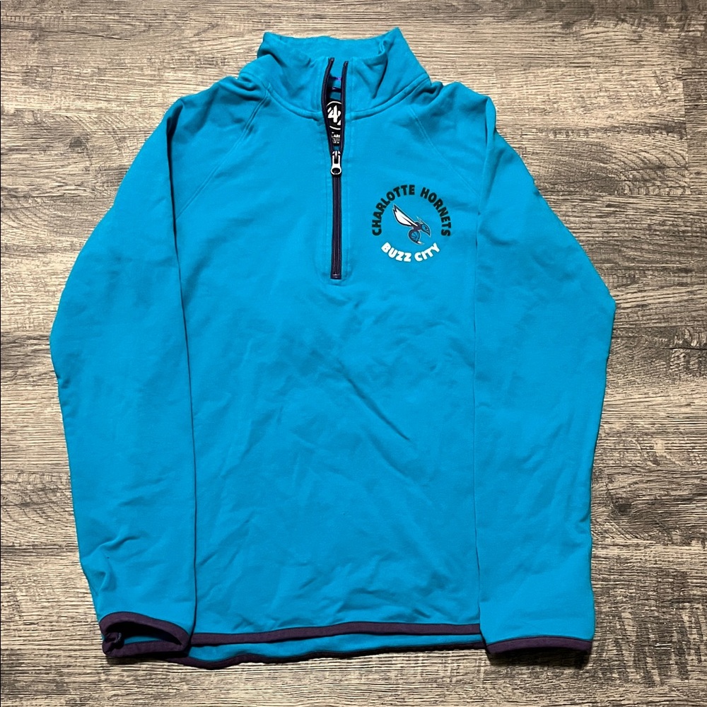 Blue Charlotte Hornets Quarter-Zip Sweatshirt